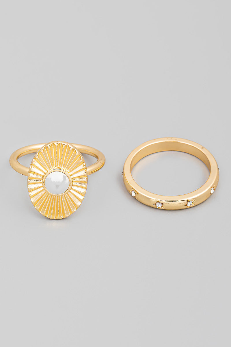 Regis Oval Ring Set