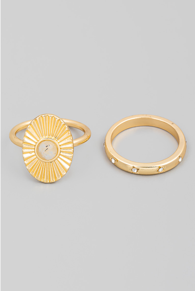 Regis Oval Ring Set