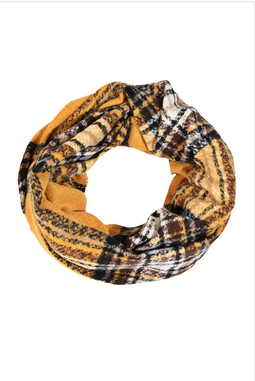 Shoda Plaid Infinity Scarf
