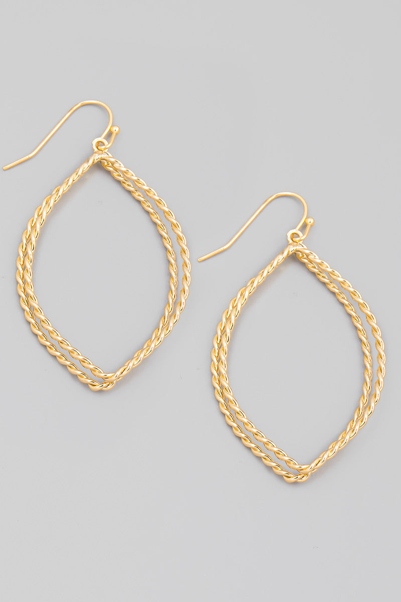 Solona Twist Hoop Earrings