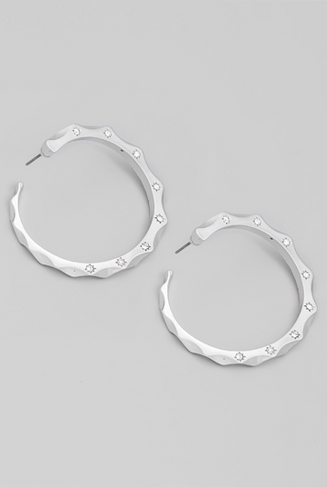 Talita Wavy Hoop Earrings