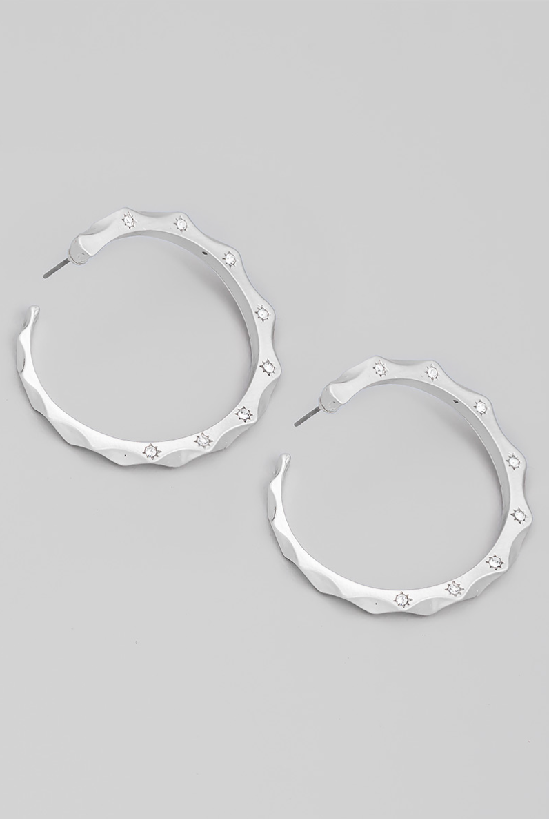 Talita Wavy Hoop Earrings