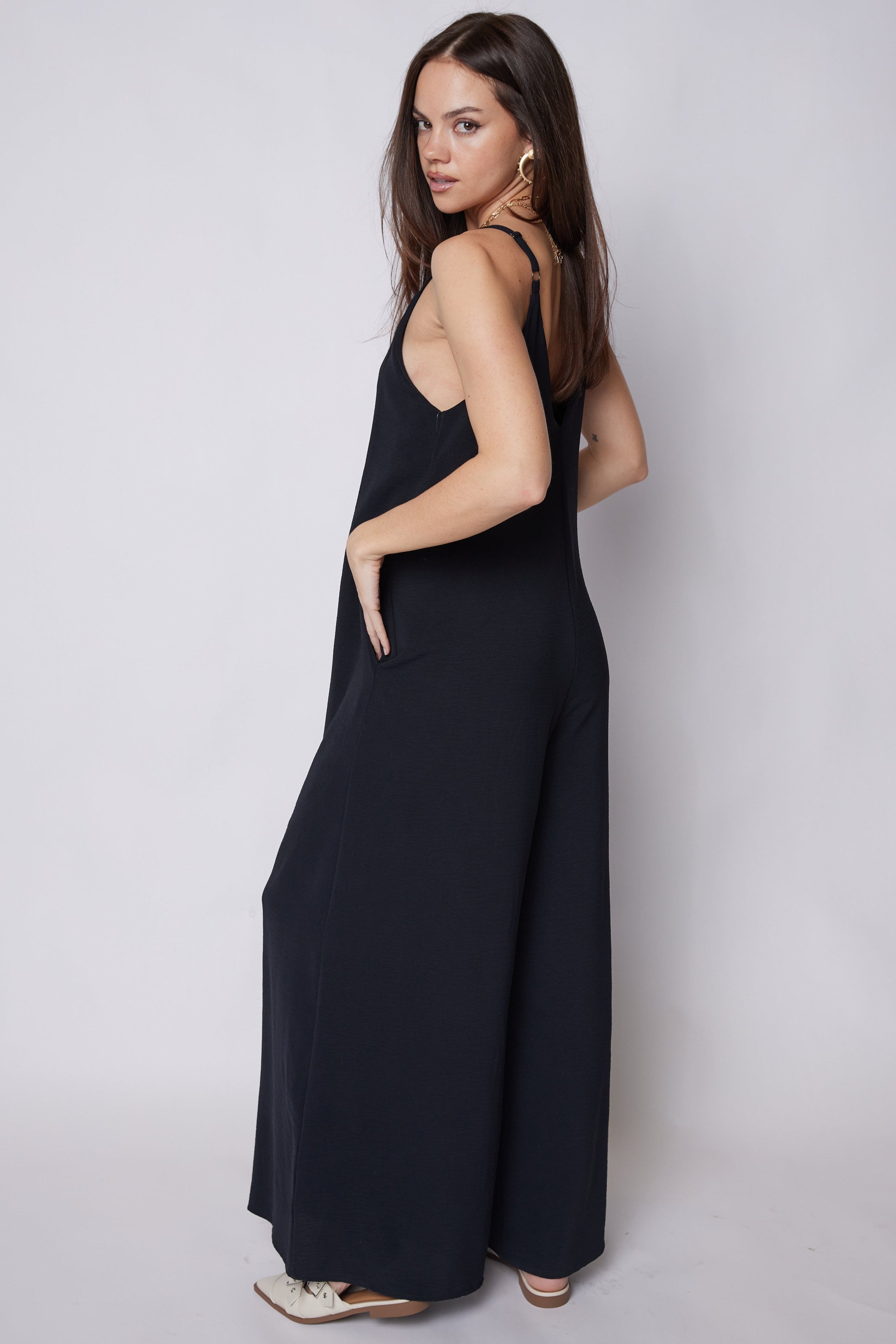 Cara Crepe Cami Jumpsuit