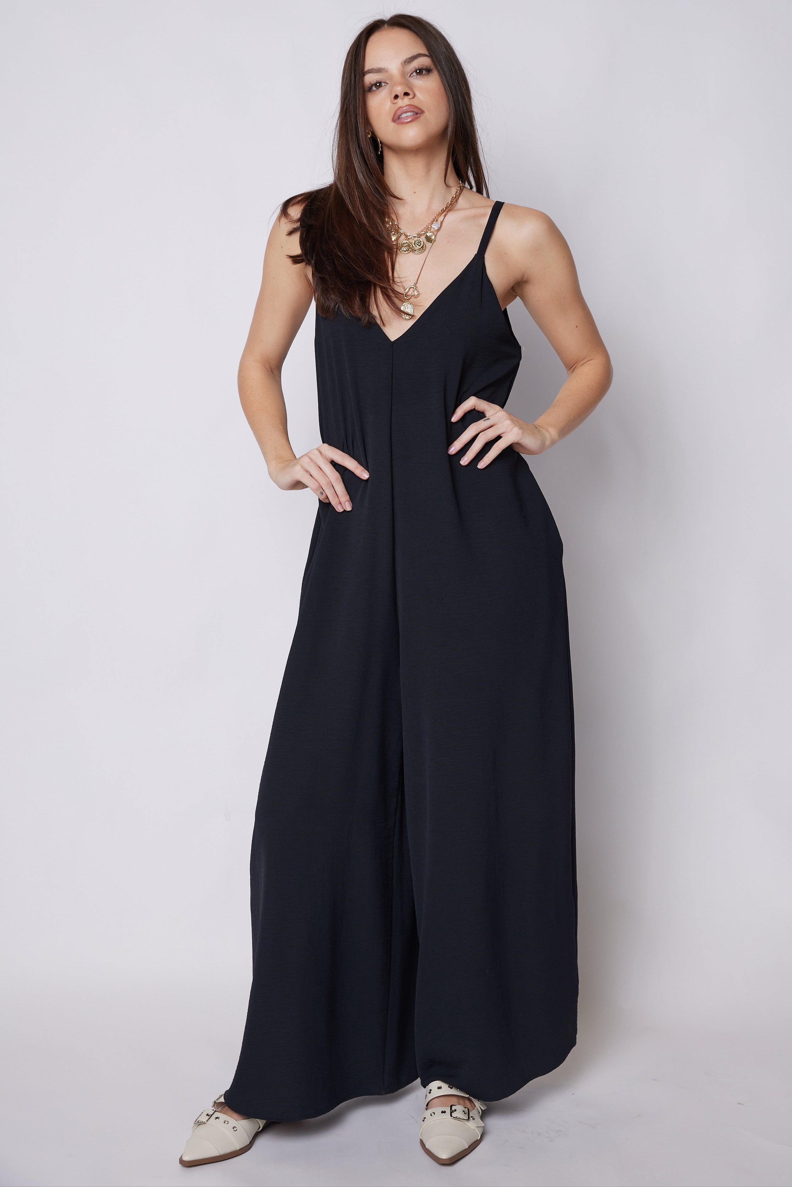 Cara Crepe Cami Jumpsuit