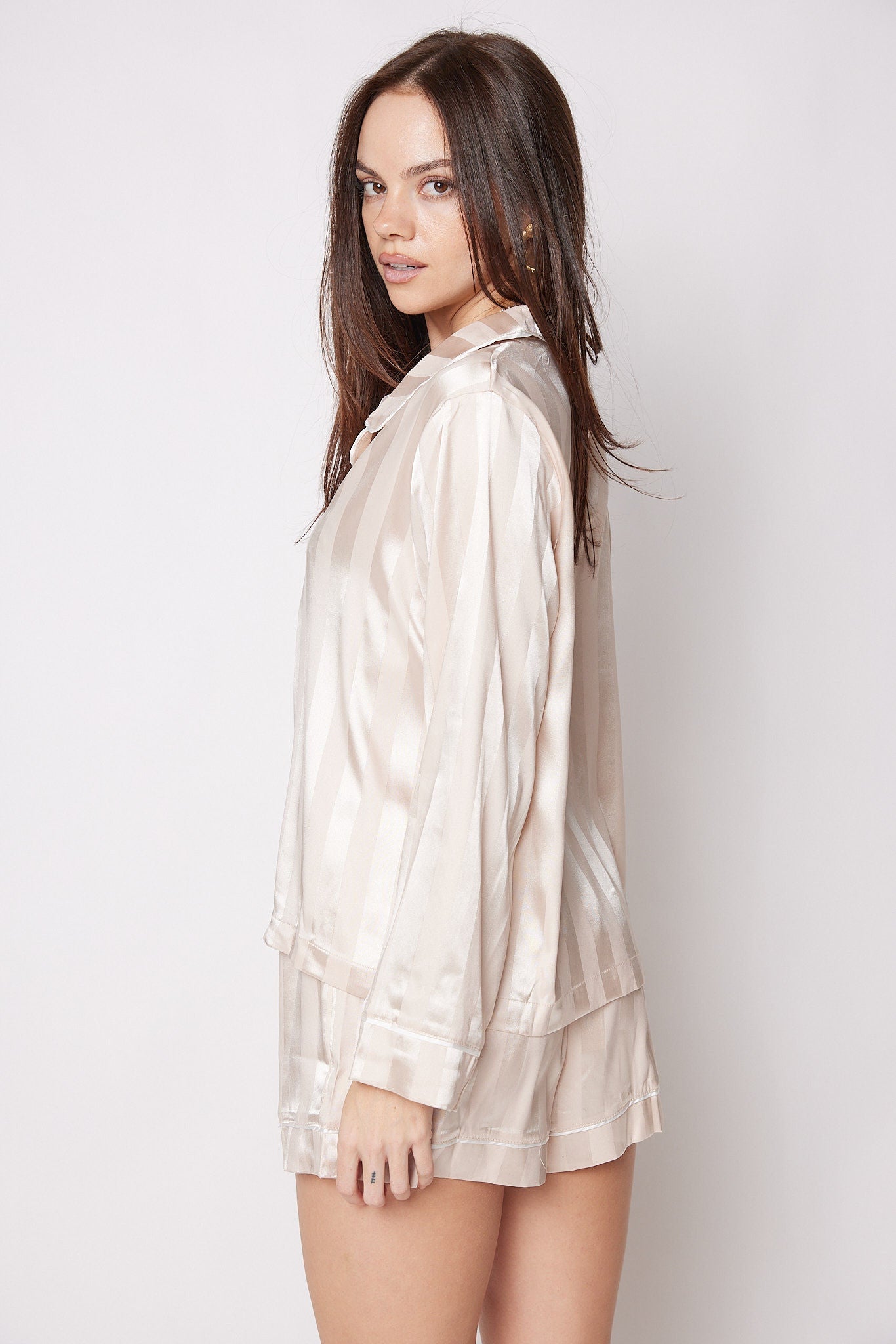 SALE - Joy Satin Long Sleeve Pj Set