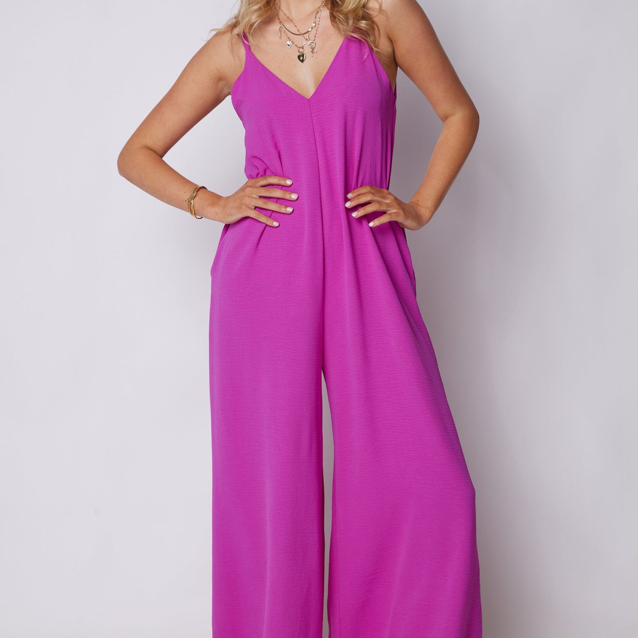 Cara Crepe Cami Jumpsuit