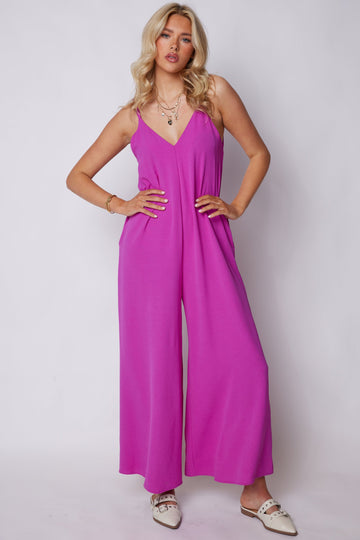 Cara Crepe Cami Jumpsuit