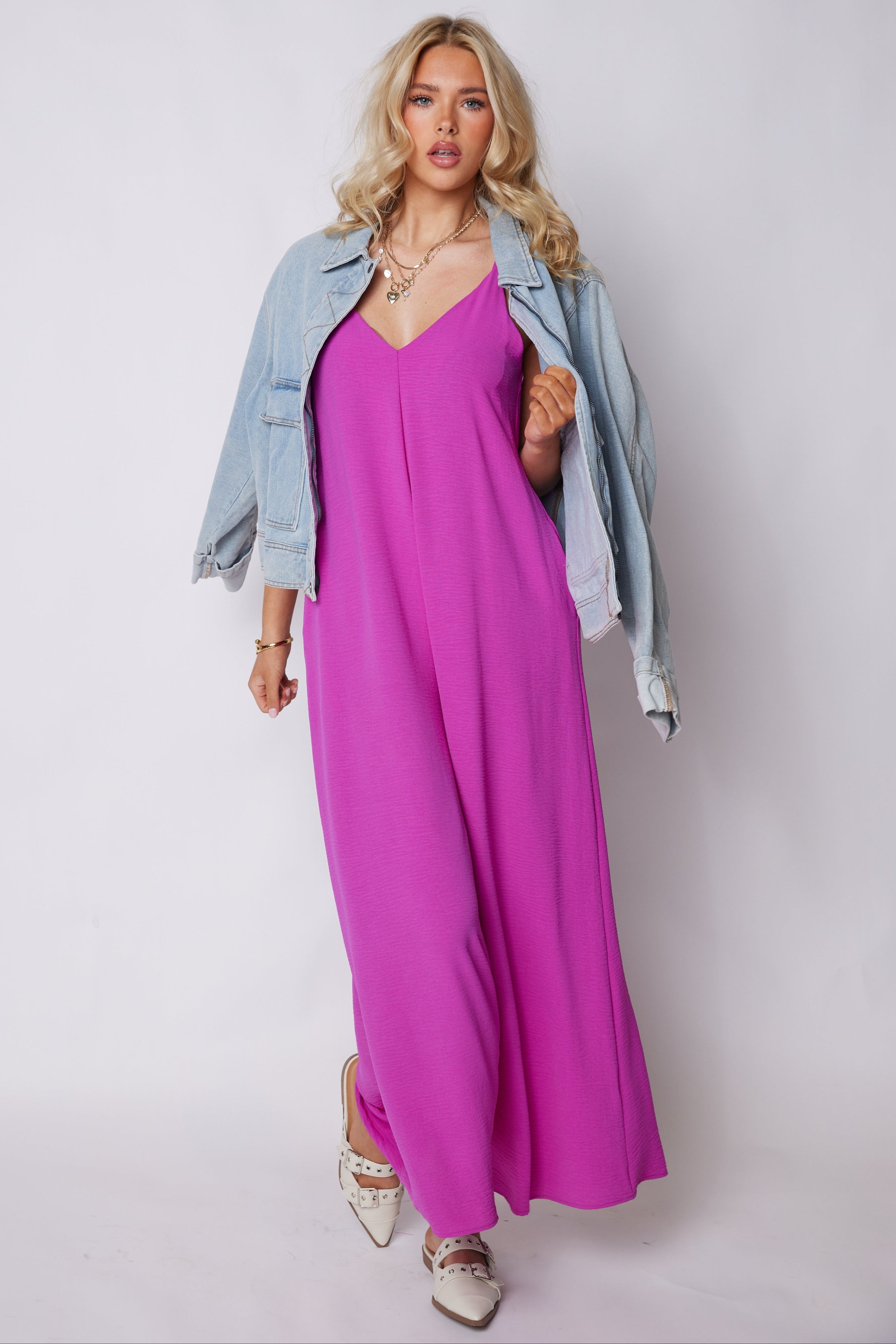 Cara Crepe Cami Jumpsuit