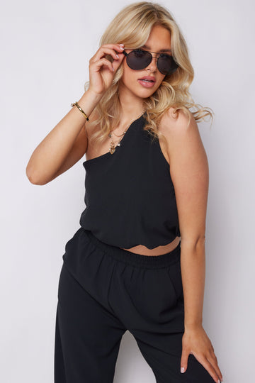 SALE - Carmen Knot One Shoulder Top