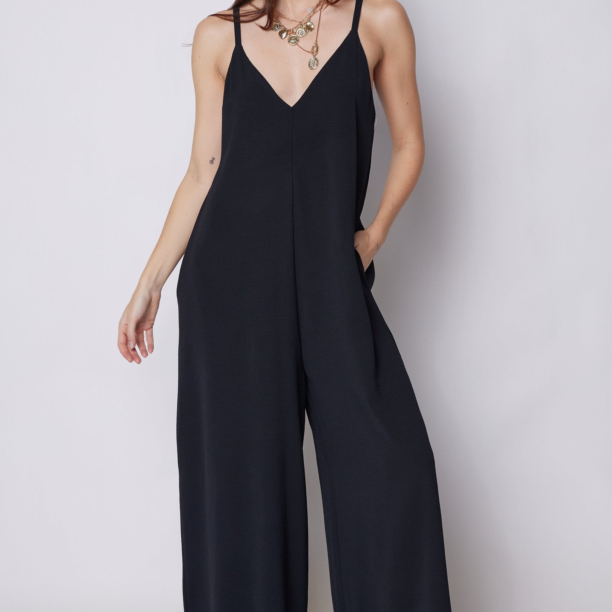 Cara Crepe Cami Jumpsuit