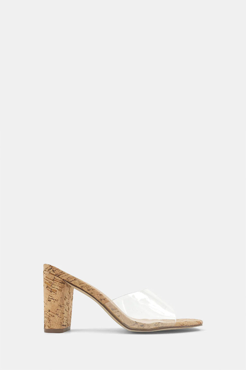 SALE - Frida Clear Cork Sandal
