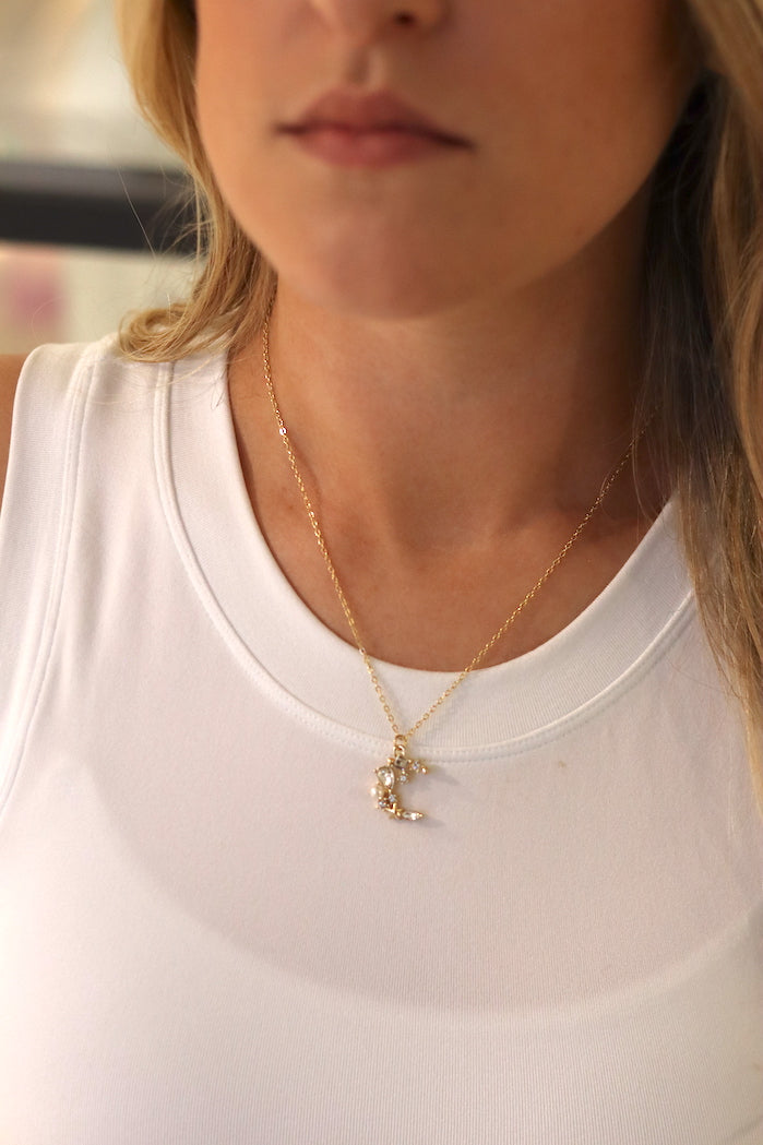 Rowan Crescent Moon Necklace