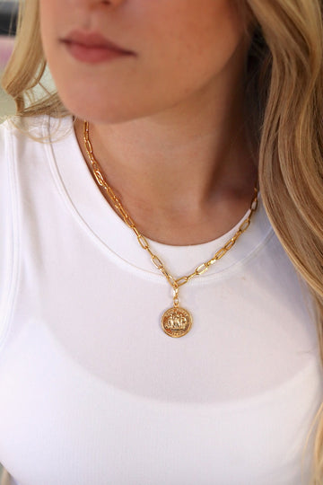 Season Coin & Chain Necklace