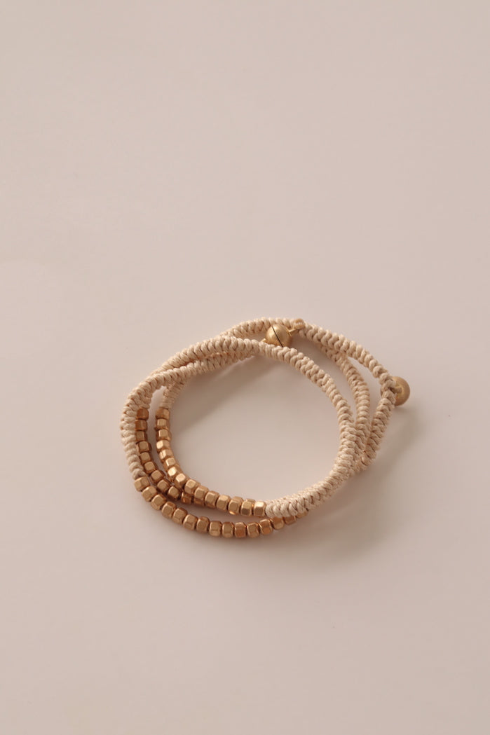 Stella Rope & Metal Beaded Bracelet