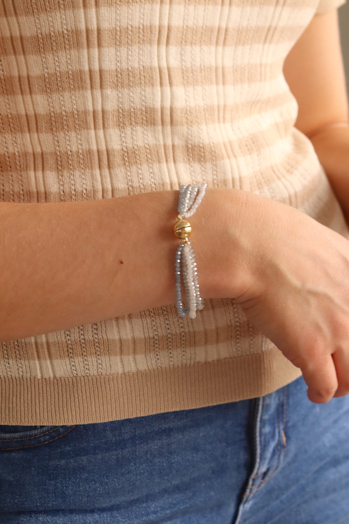 Santiago Beaded Magnetic Clasp Bracelet