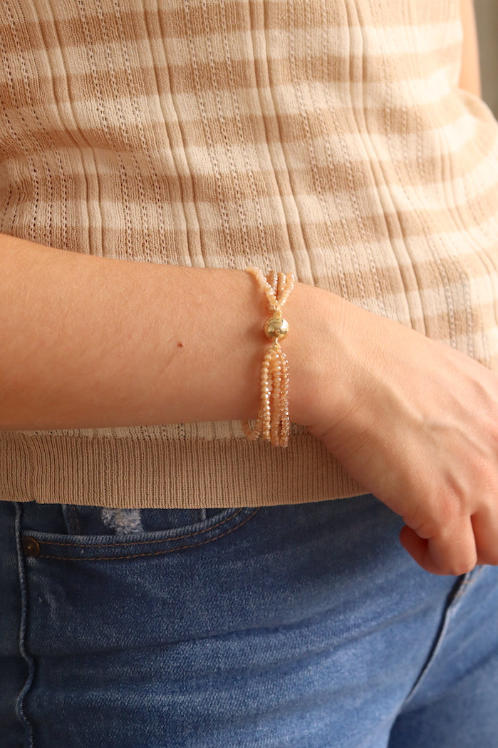 Santiago Beaded Magnetic Clasp Bracelet