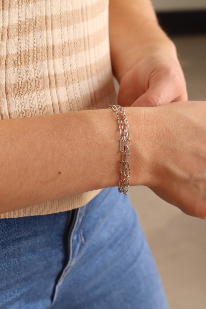 Emilia 3 Row Chain Bracelet