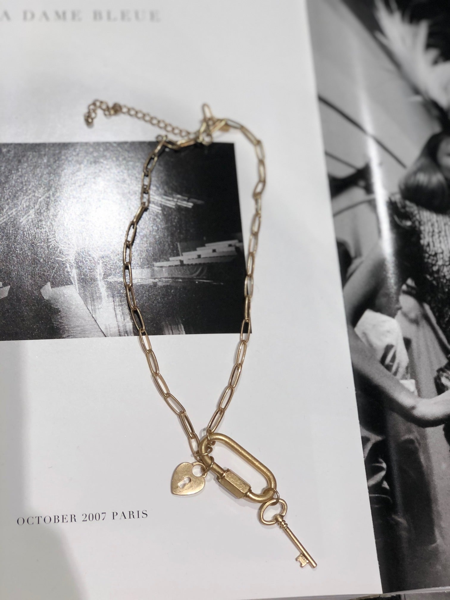 Mclean Key & Heart Lock Necklace