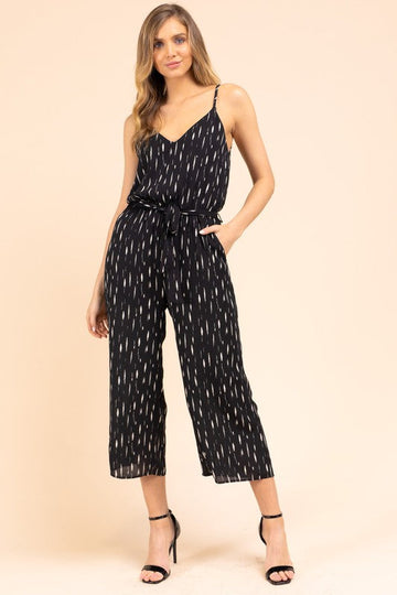 Britta Printed Crop Jumpsuit
