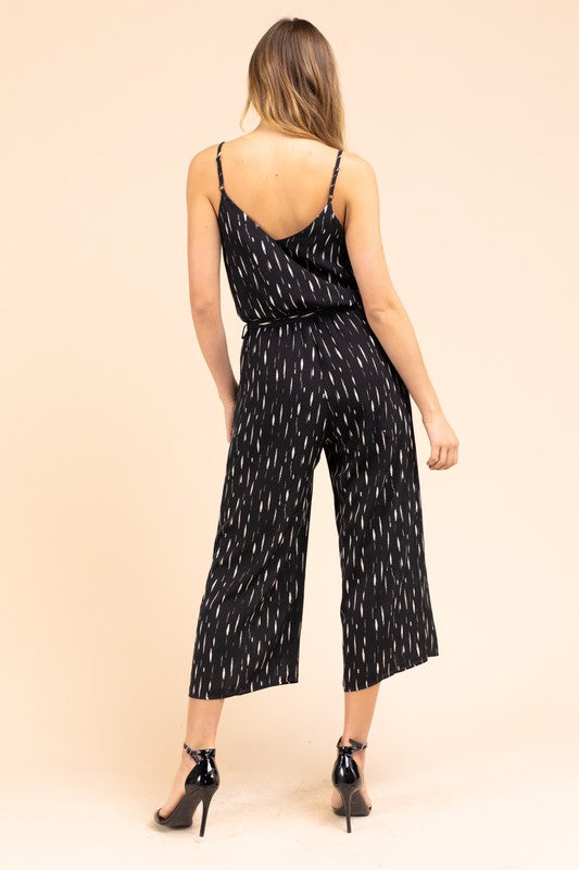 Britta Printed Crop Jumpsuit