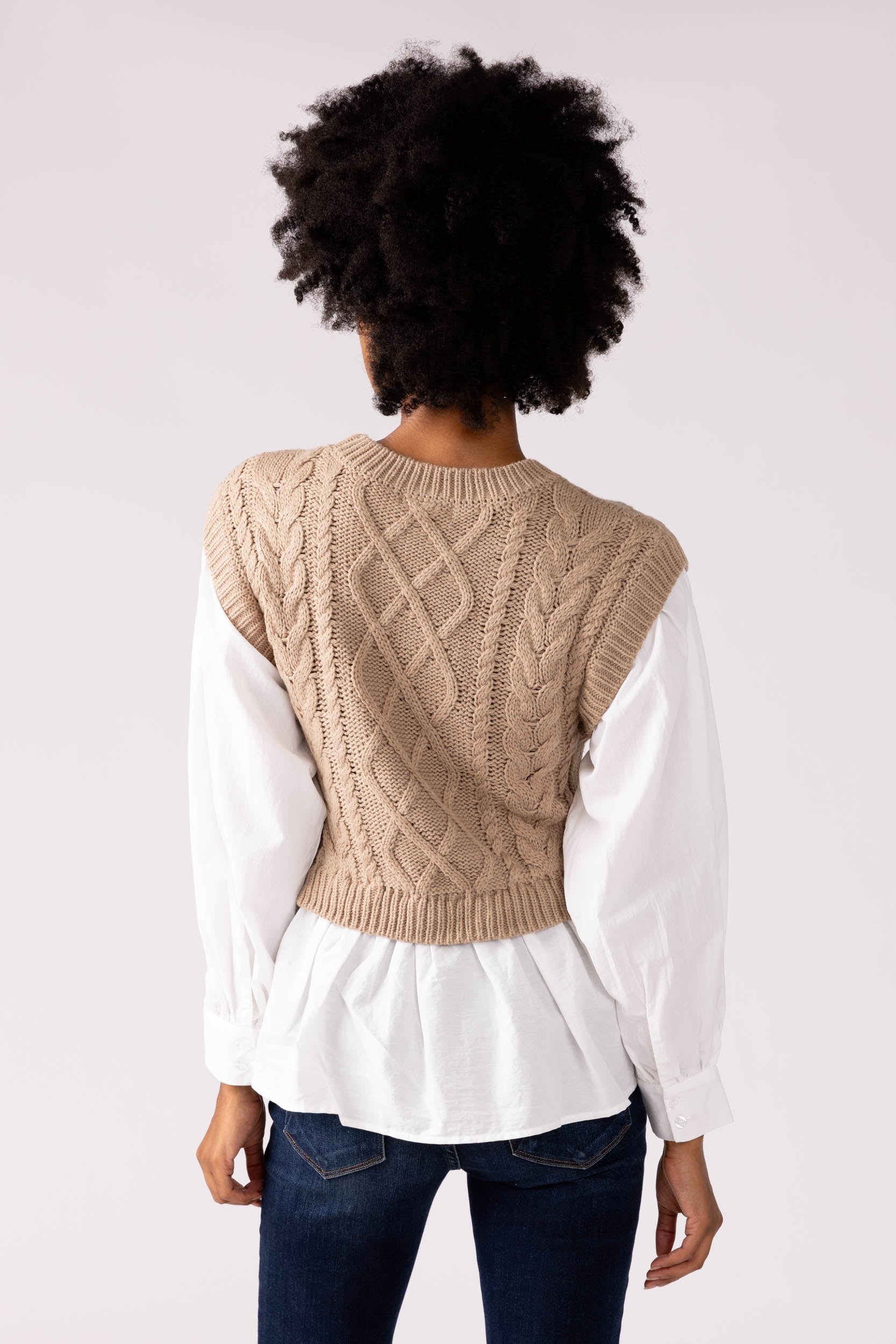 Livvy Woven Sweater Top