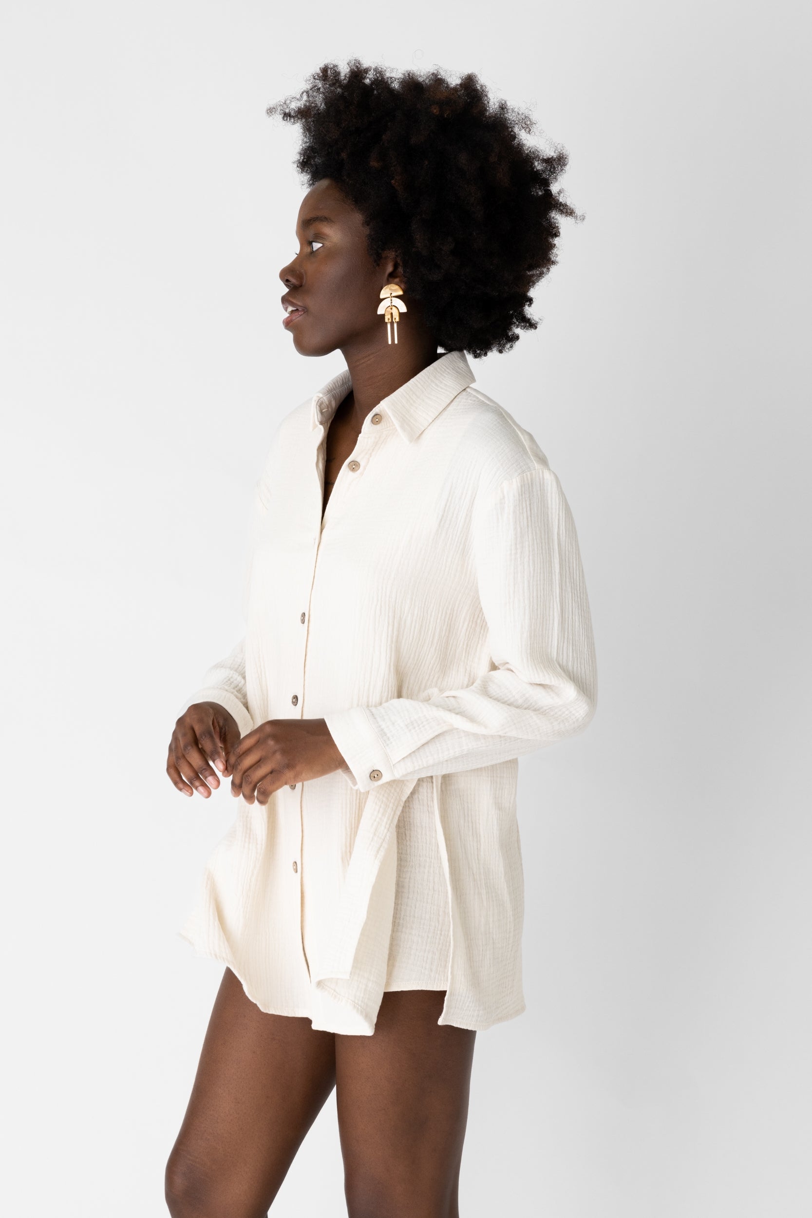 SALE - Lois Button Down Romper