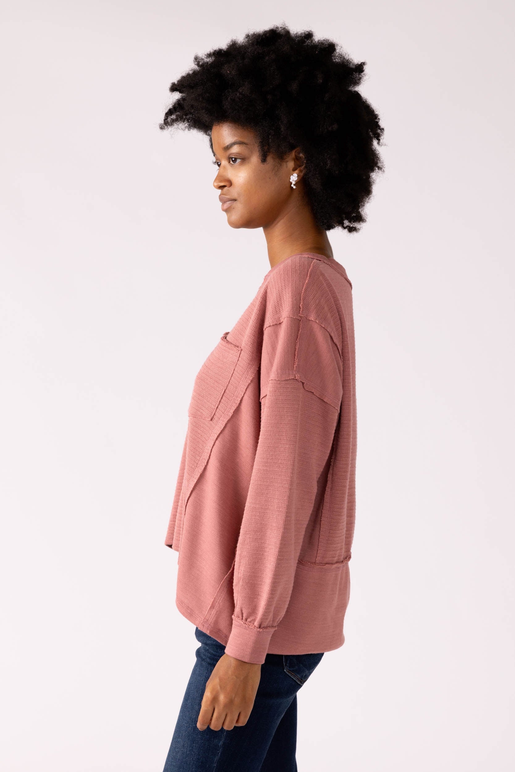 SALE - Demi Waffle Knit Top
