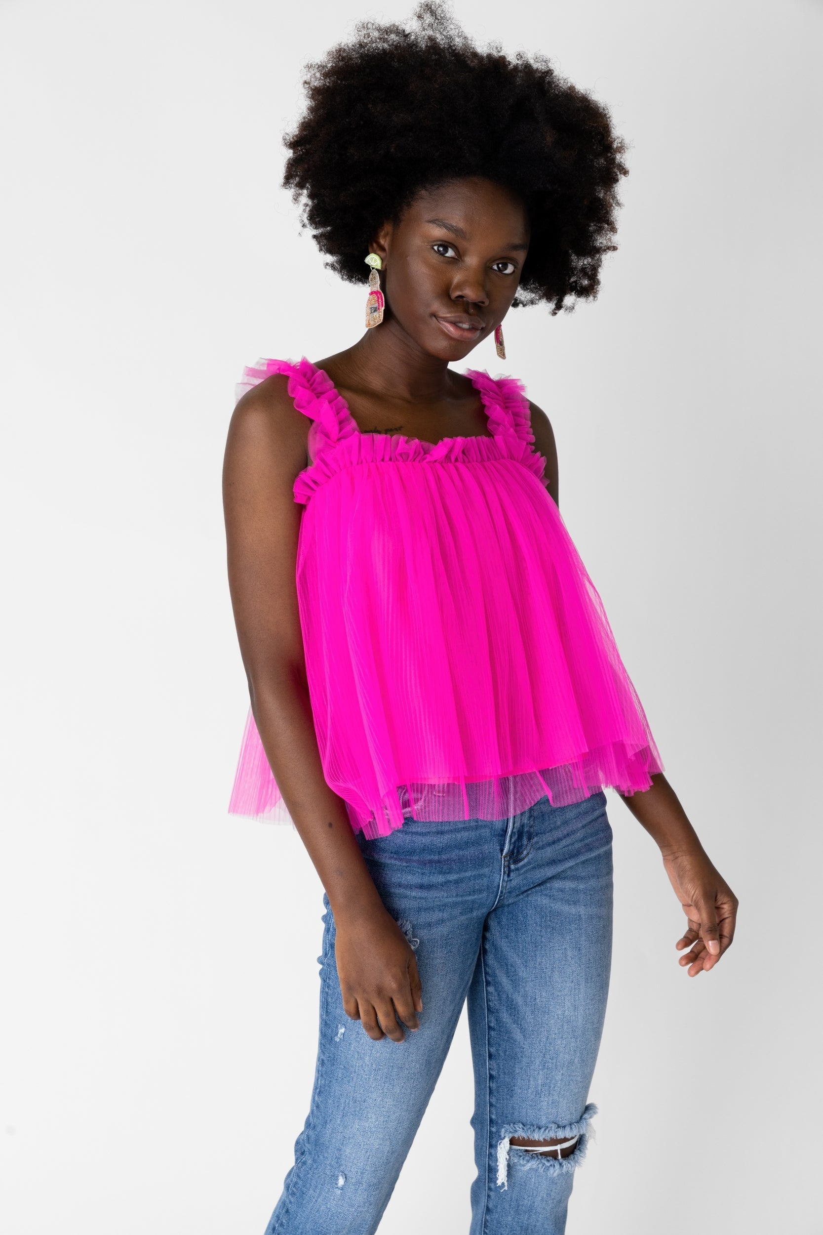 Elliot Ruched Strap Top