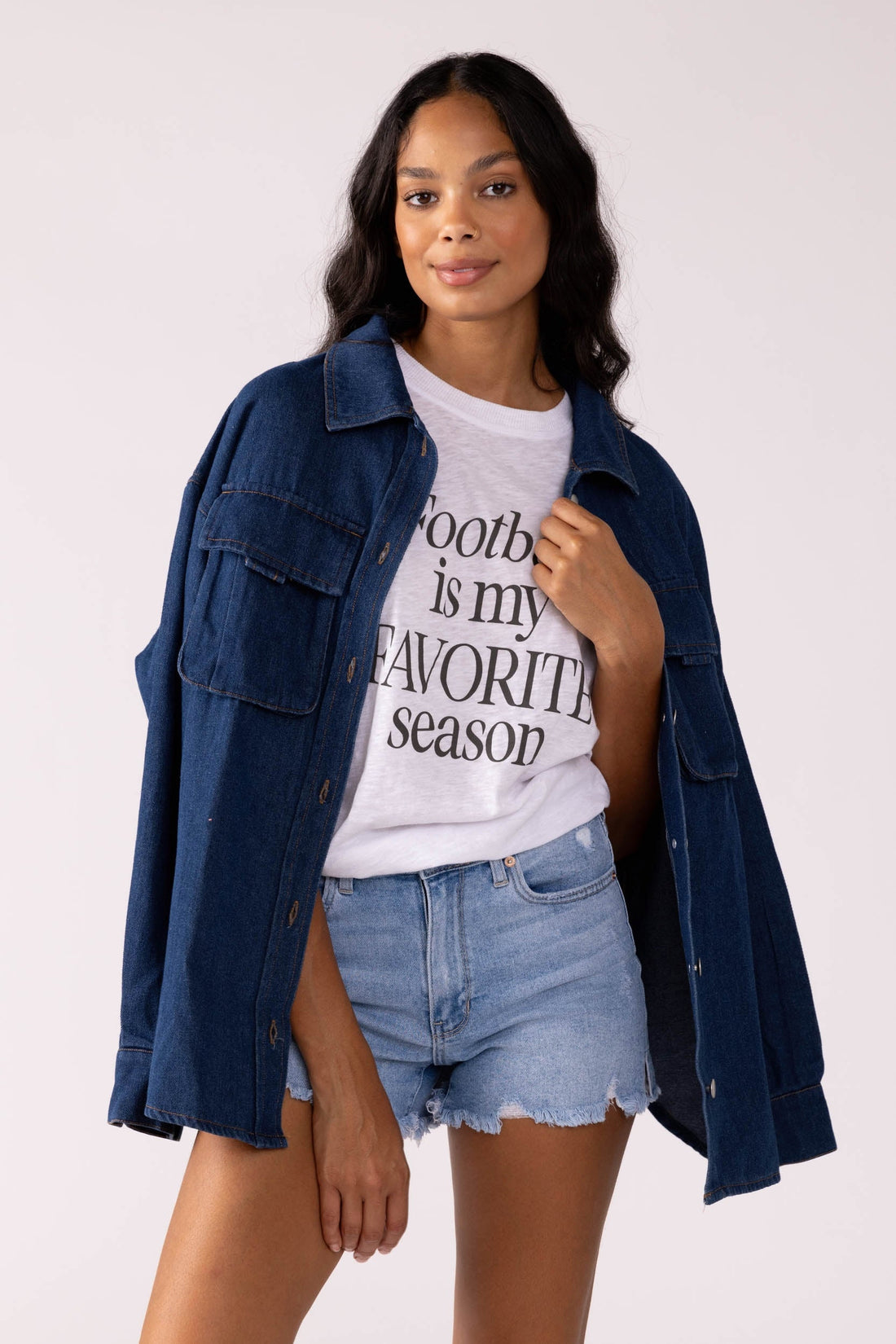 SALE - Alisha Flap Pocket Shacket