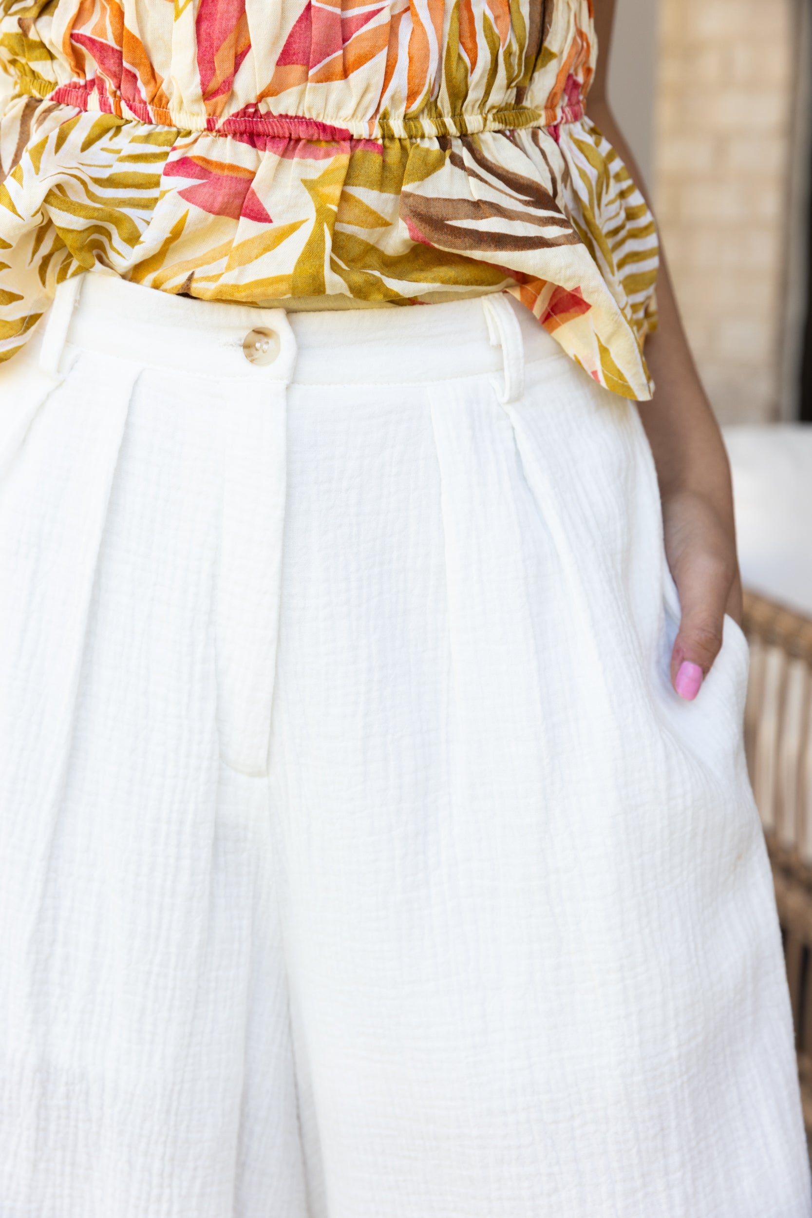 SALE - Lola Gauze Wide Leg Pants