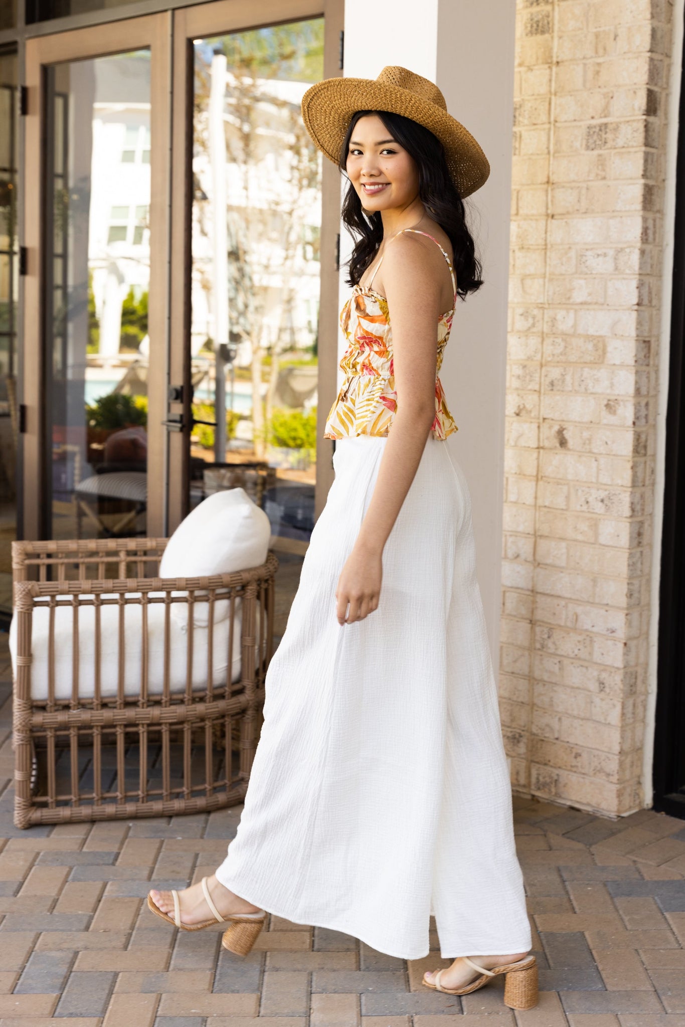 SALE - Lola Gauze Wide Leg Pants