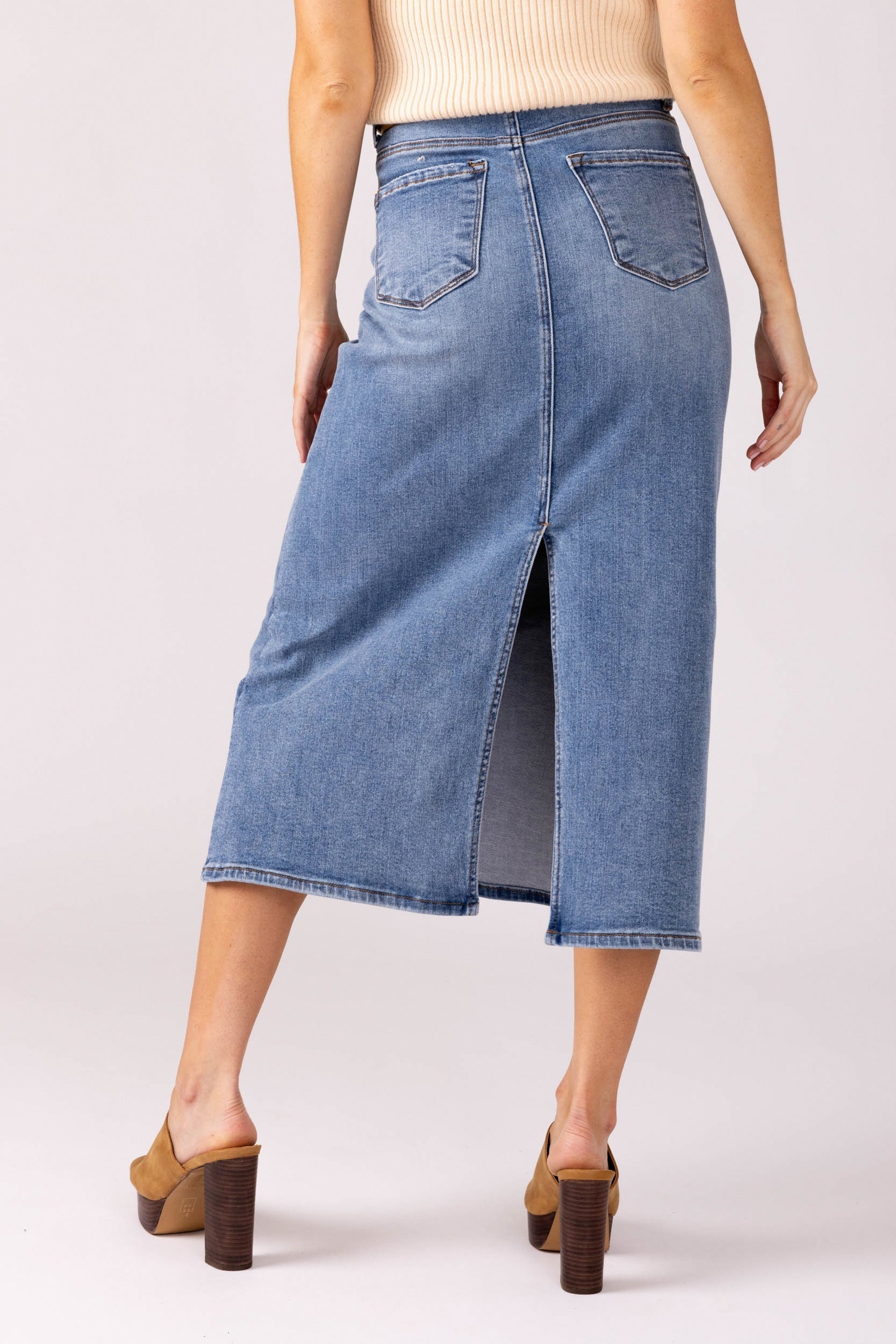 Piper Midi Denim Skirt