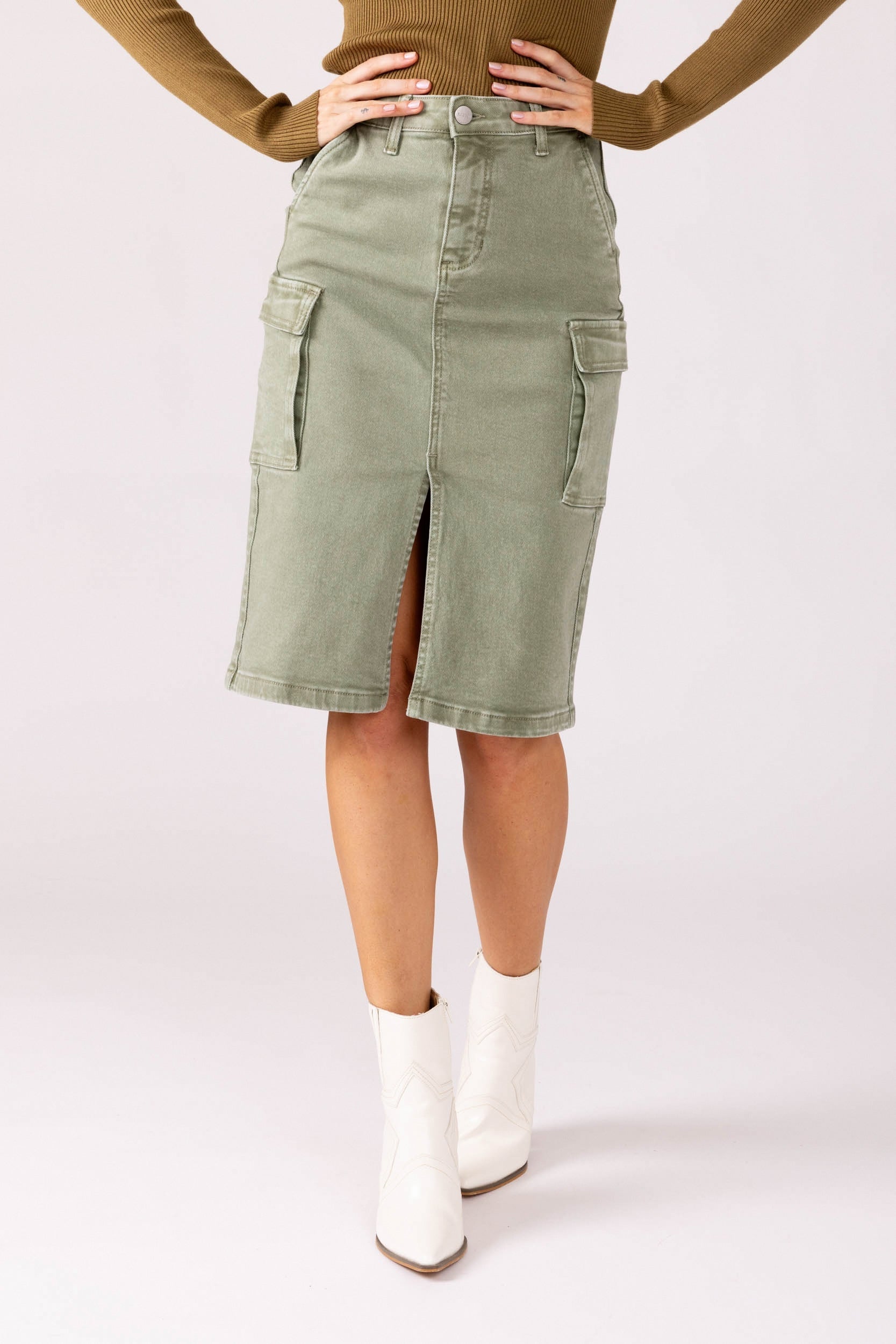 Kendall Cargo Midi Skirt