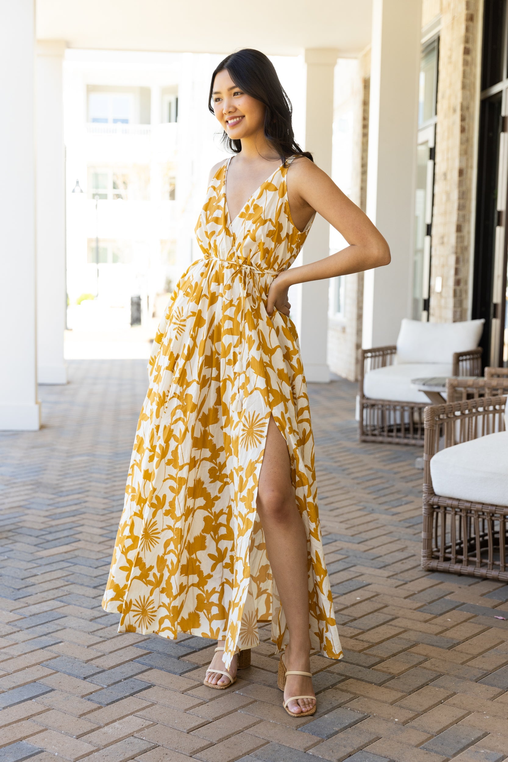 Rue Floral Printed Maxi Dress