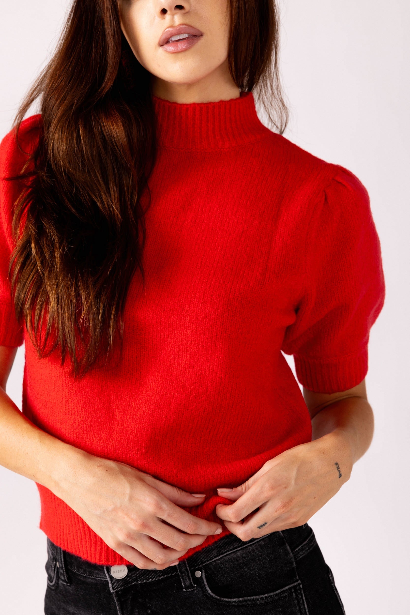 Layla Puff Sleeve Knit Top