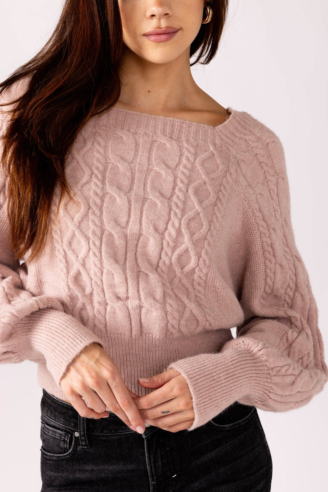 SALE - Loren Square Neck Sweater
