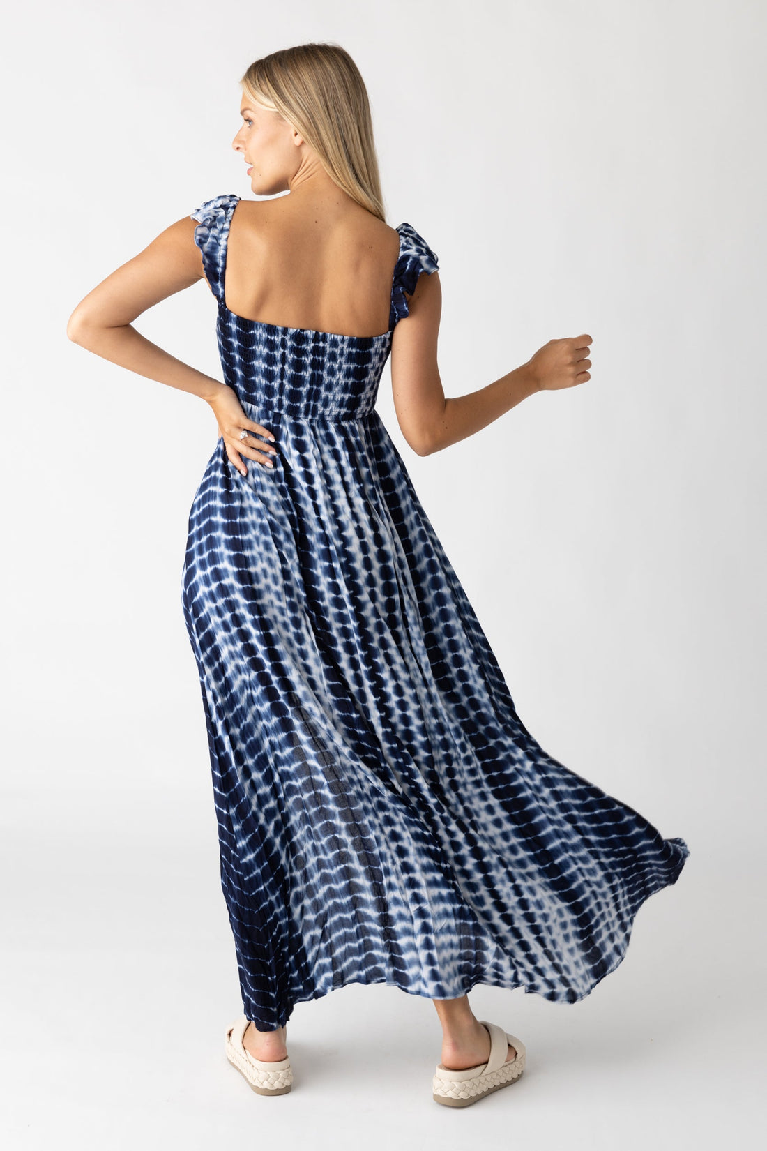 Alex Indigo Tie Dye Maxi Dress