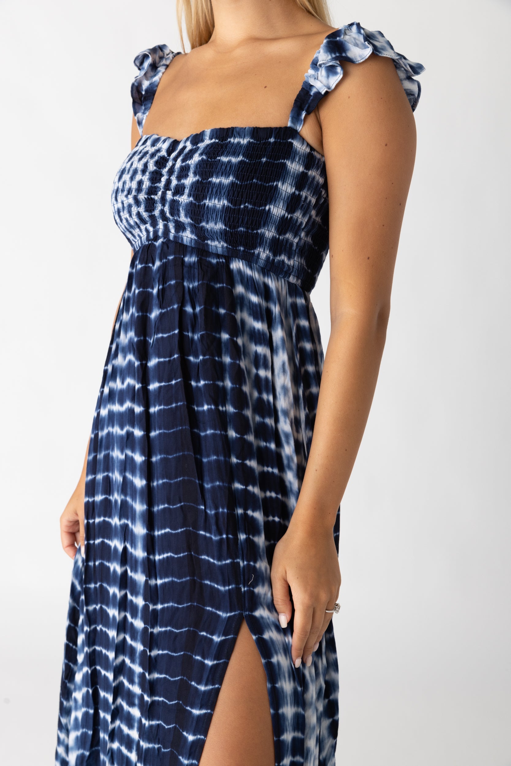Alex Indigo Tie Dye Maxi Dress