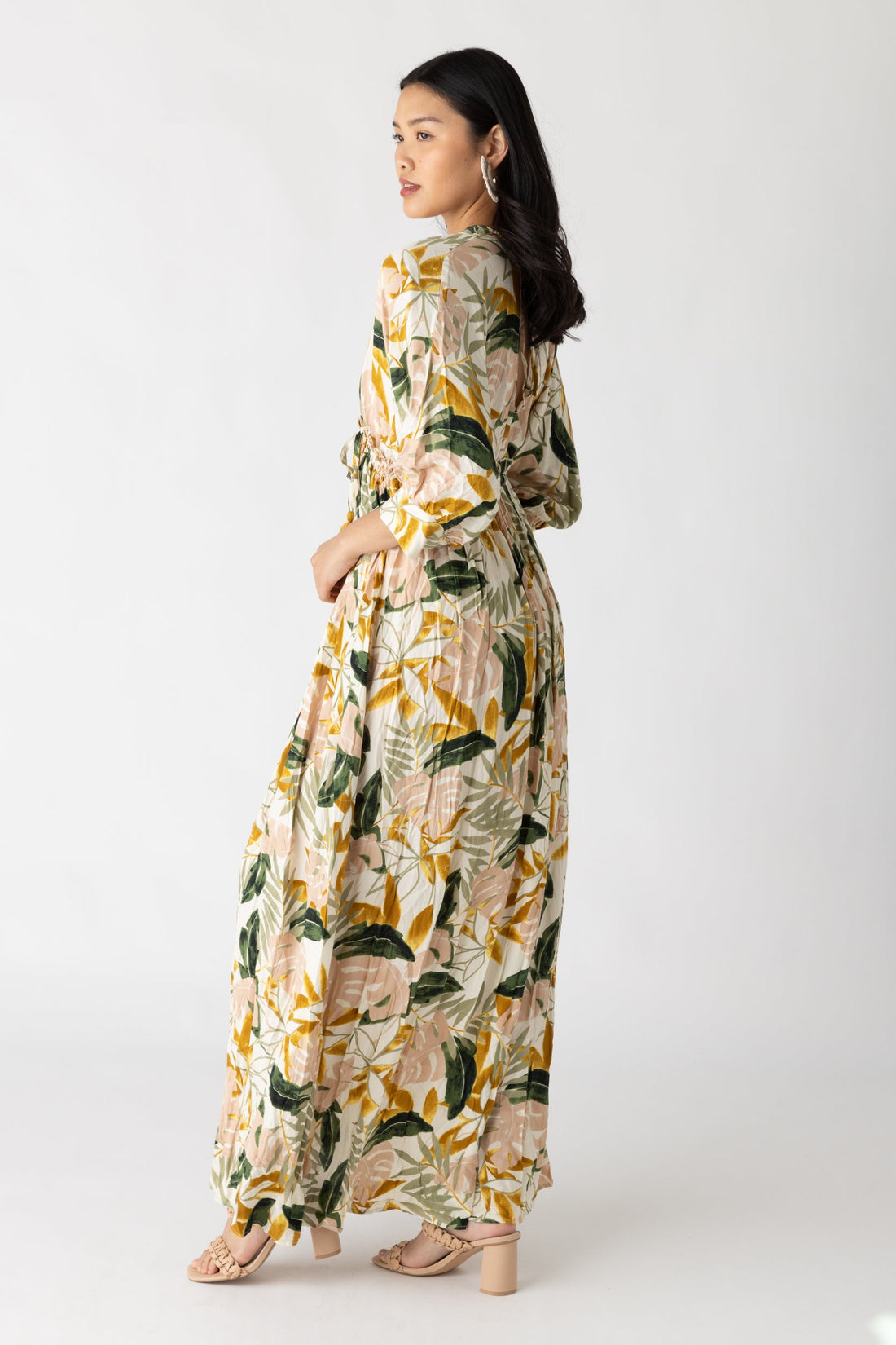 Blake Tropical Printed Maxi Dress