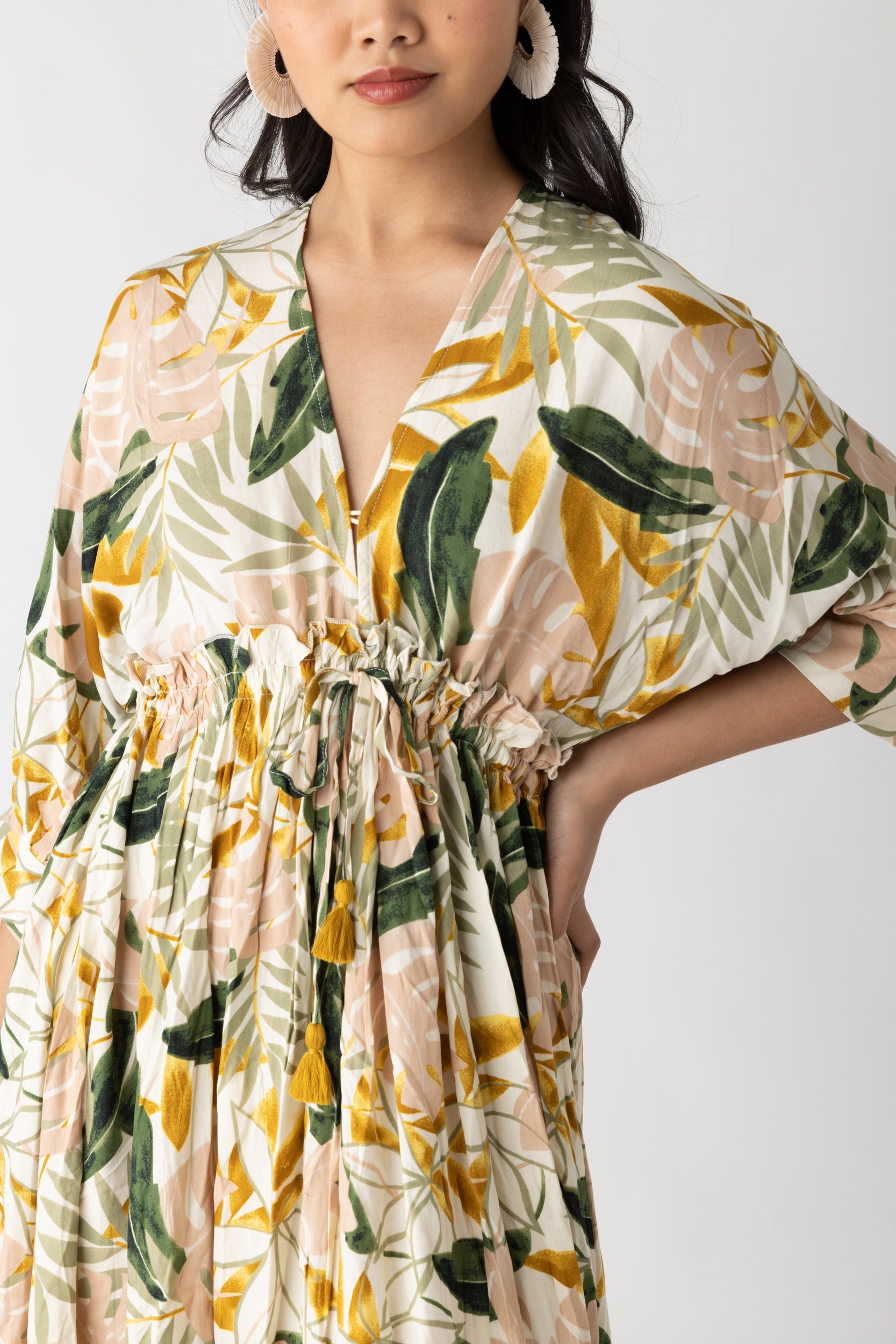 Blake Tropical Printed Maxi Dress