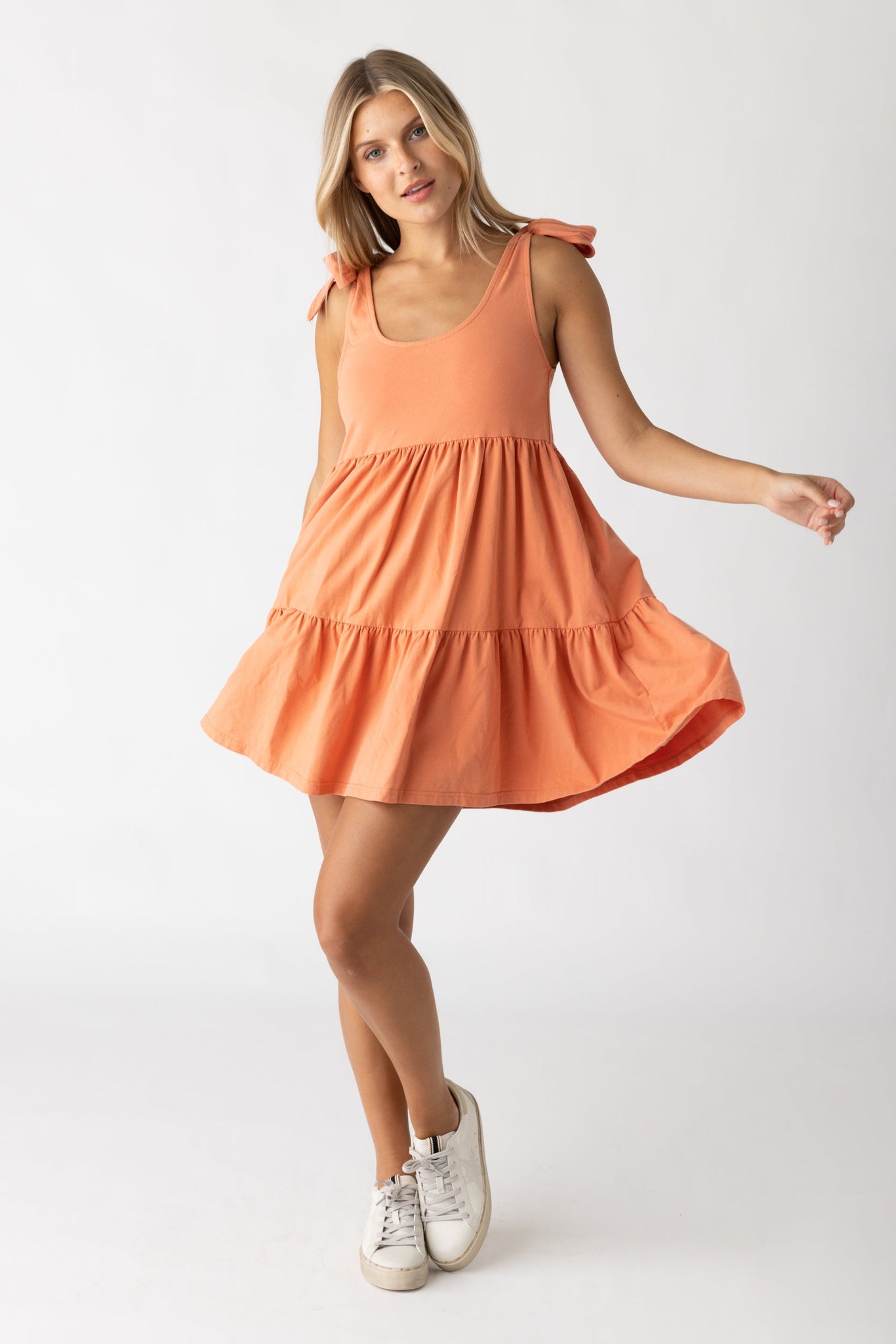 Mallory Tie Strap Mini Dress