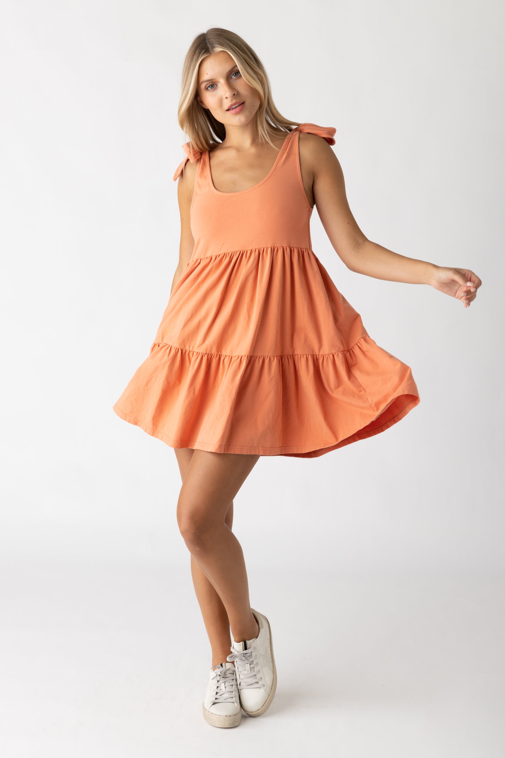 Mallory Tie Strap Mini Dress
