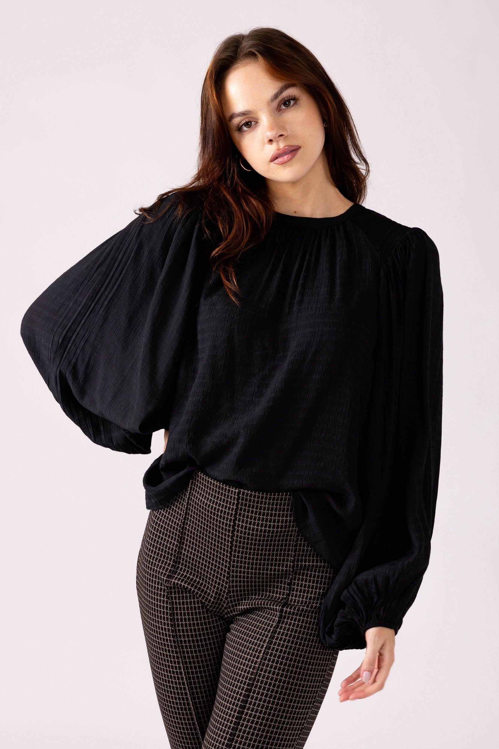 SALE - Macey Volume Sleeve Top
