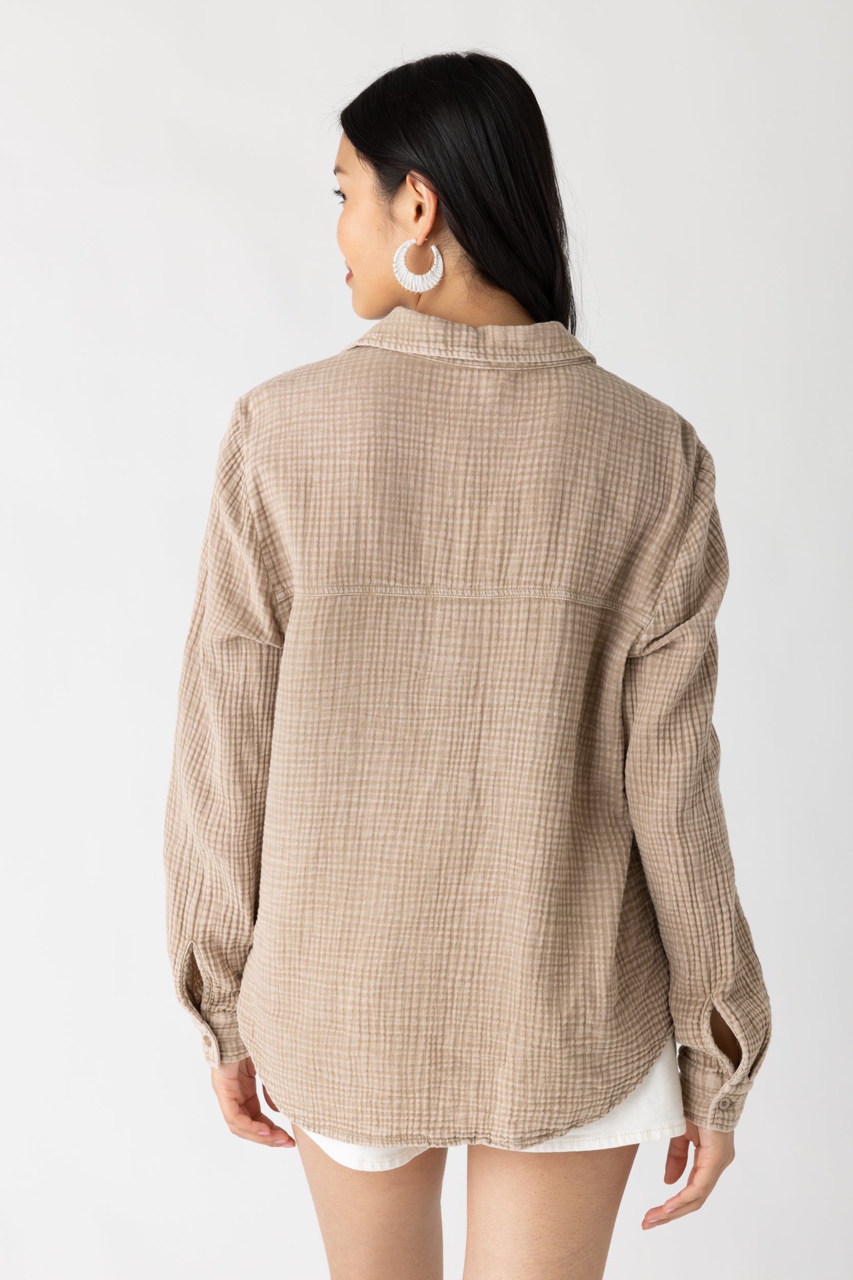 Z SUPPLY KAILI BUTTON UP GAUZE TOP