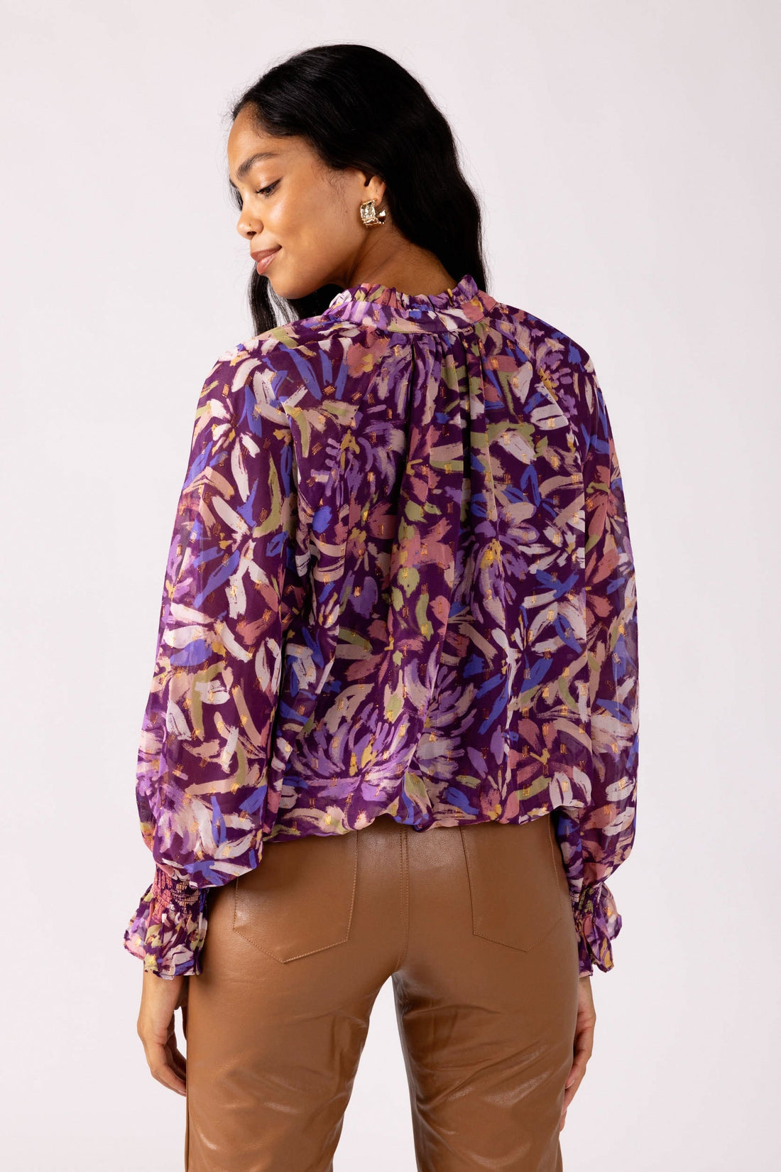 SALE - Dena High Neck Blouse