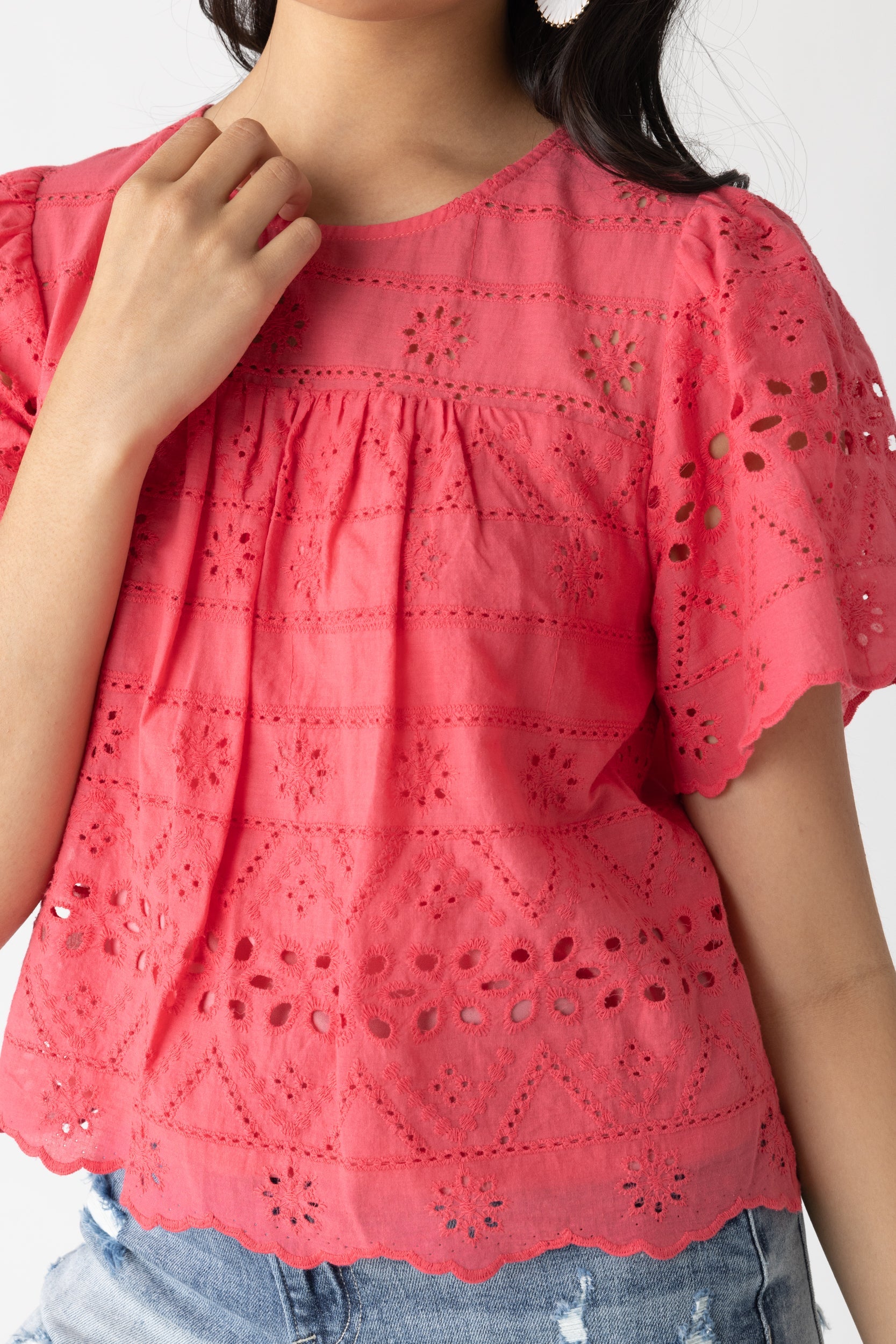 Winnie Eyelet Top