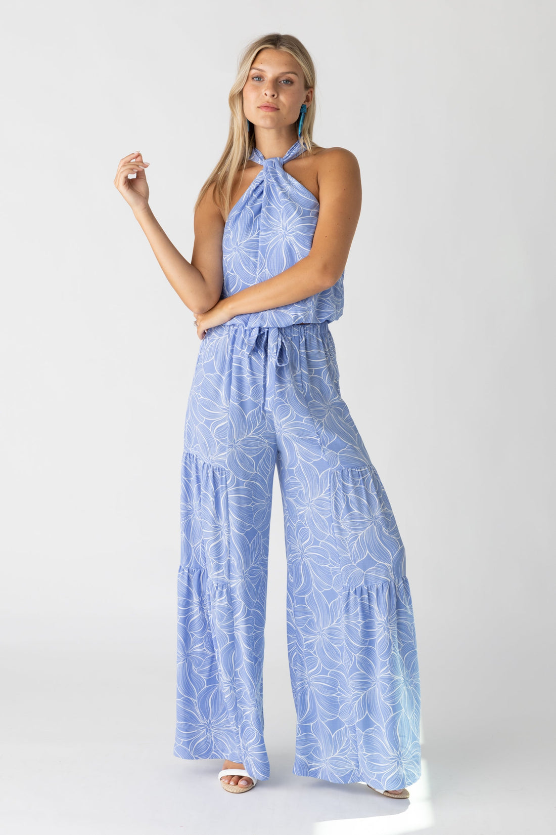 Bates Printed Halter Top