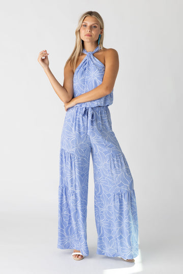 Bates Printed Wide Leg Pant