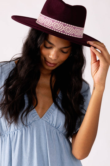 SALE - Ariah Flat Brim Hat