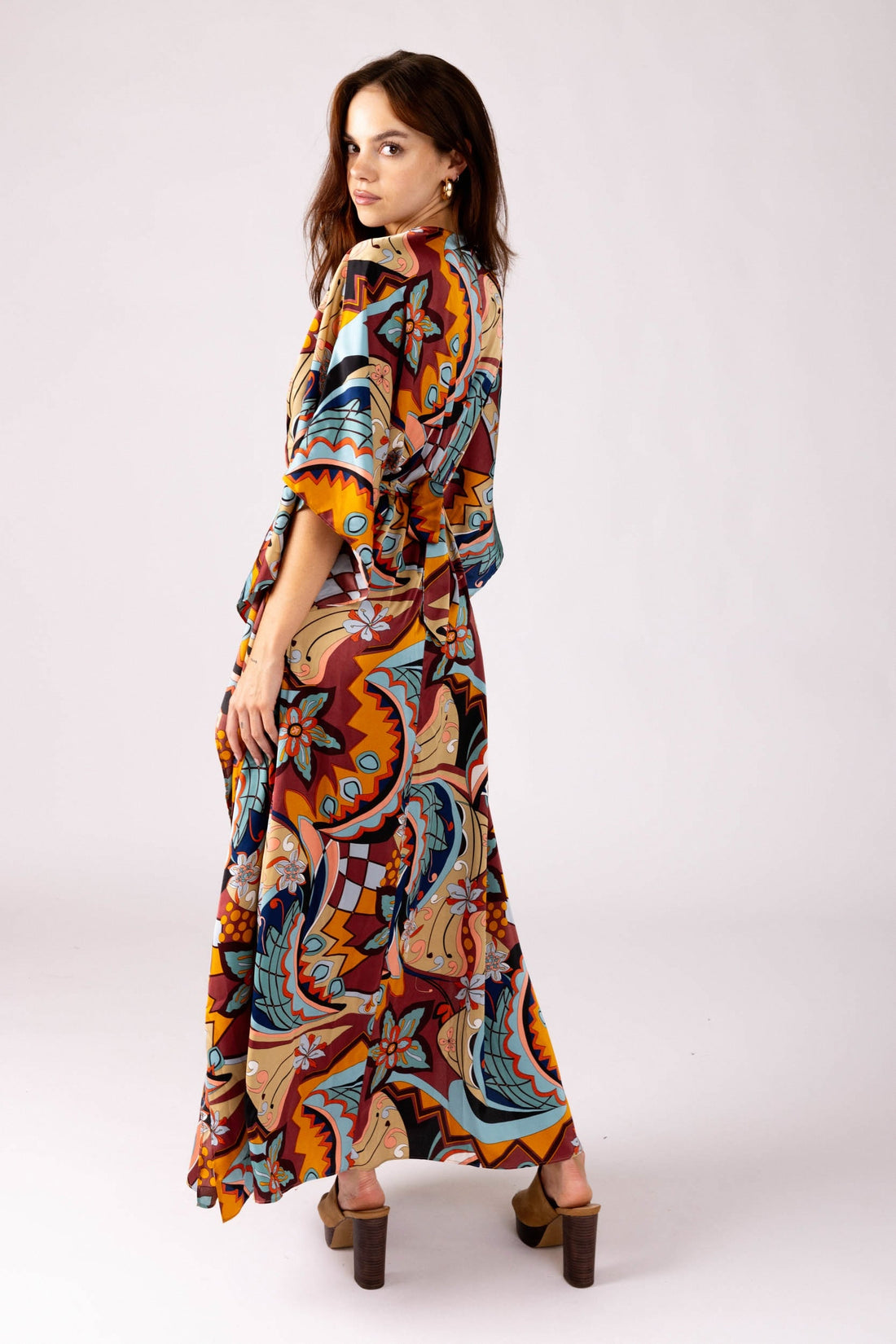 SALE - Phoebe Kimono Sleeve Maxi Dress